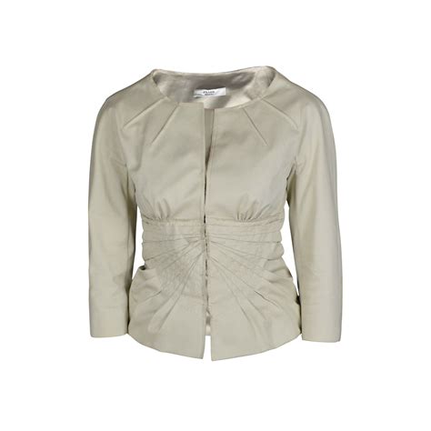 tailleur prada verde|Tailleur prada Prada Beige size 42 IT in Linen .